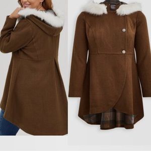Torrid Riding Coat - Outlander Fur Tweed Jacket Coat